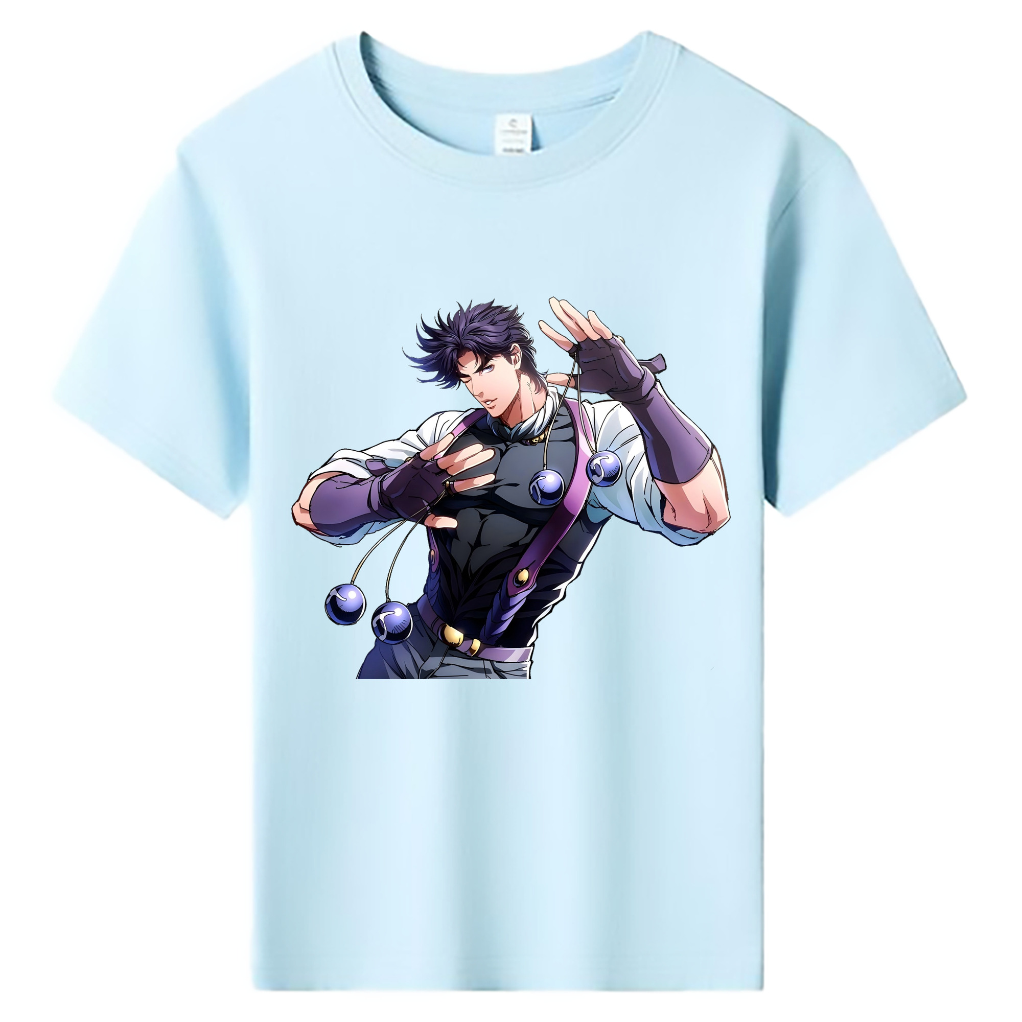 （画像用） ジョジョの奇妙な冒険 JoJo's Bizarre Adventure 綿100％キッズTシャツ（フロントプリント）